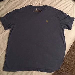 Ralph Lauren Polo V-neck - Large - Light Blue