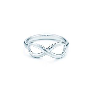 Tiffany infinity ring sterling silver