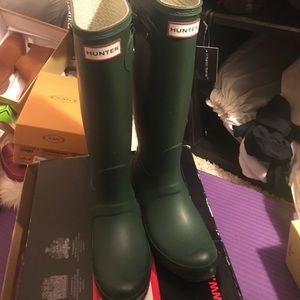 Hunter tall original green EU37
