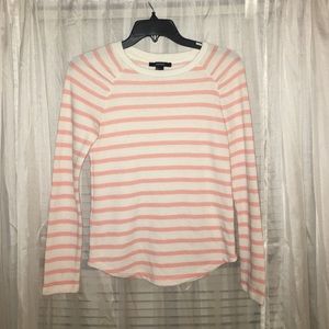 Pink and White Striped Forever 21 Sweater