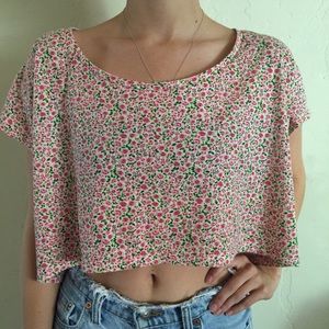 American Apparel blossom cropped t-shirt.