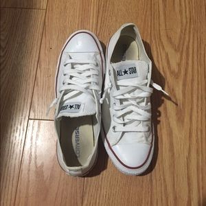 White Converse all stars