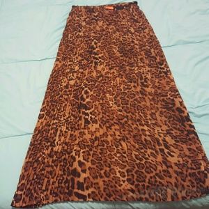 Leopard maxi skirt