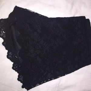 Zara black lace shorts!!!