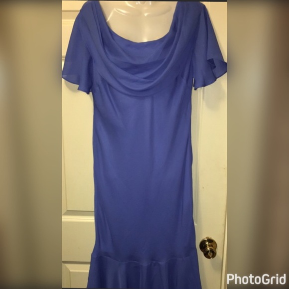 5 FOR $25 NWOT! METROSTYLE BLUE LONG DRESS SZ 10 - Picture 1 of 3