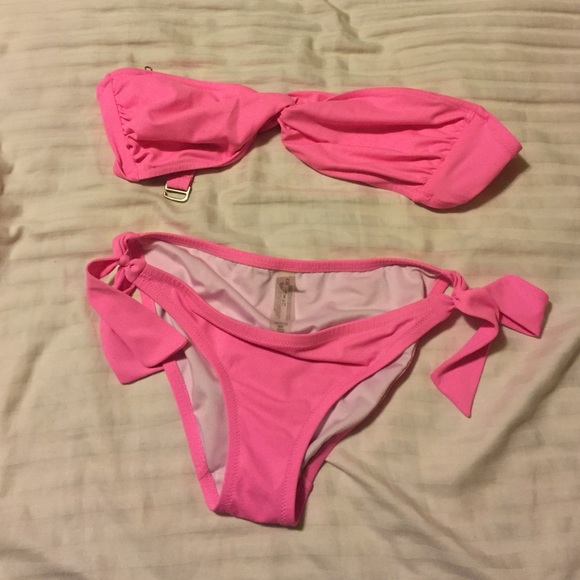 Pink Victoria's Secret bathing suit