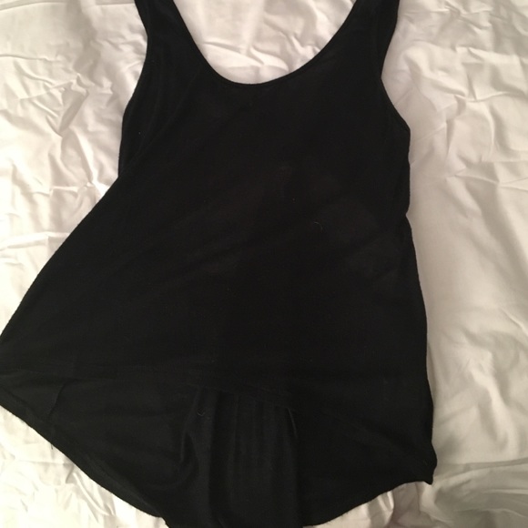 Black cutout back tank