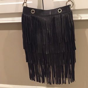 Black Thomas Wylde fringe purse.