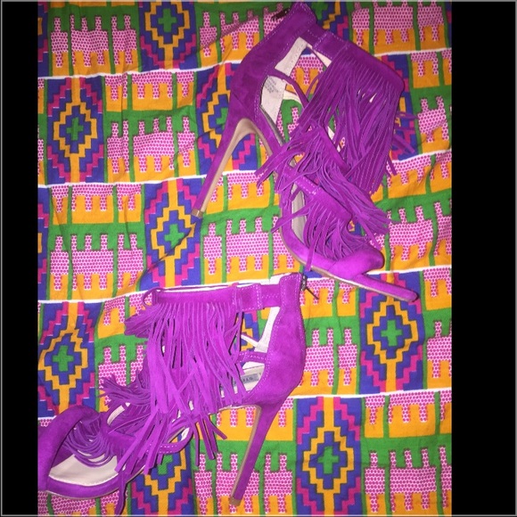 🔅Steve Madden FRINGLY Purple Pumps🔅