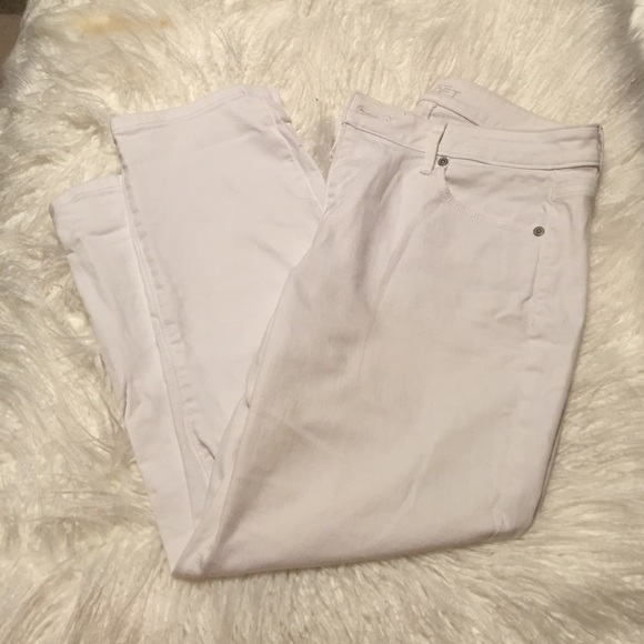 White capris from Loft!