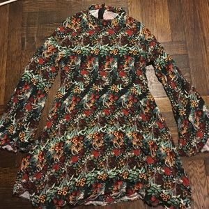 Zara 70s retro fit, floral, A-line dress