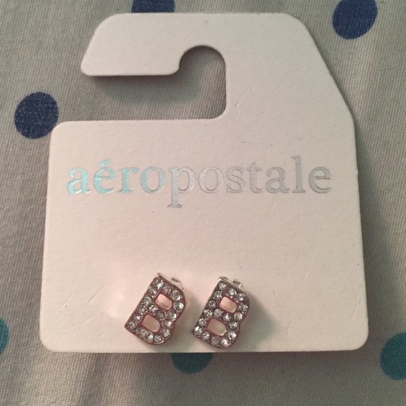 Letter B earrings from Aeropostale