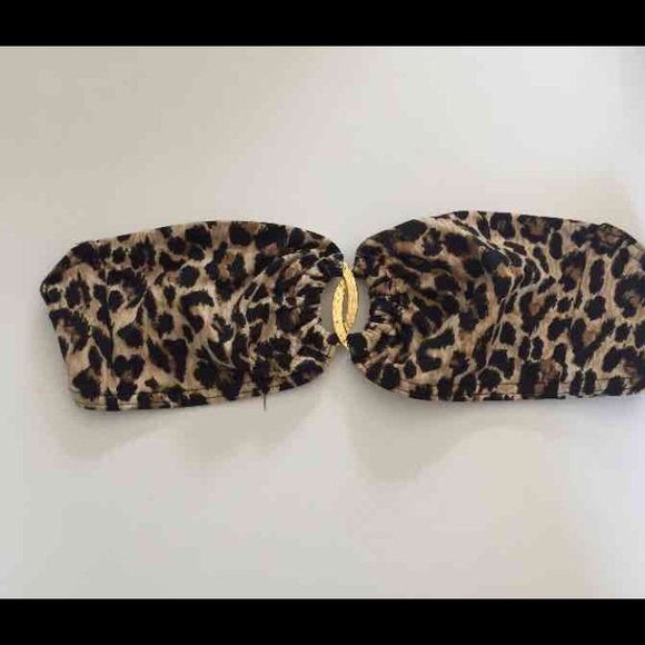 Victoria's Secret cheetah strapless bikini