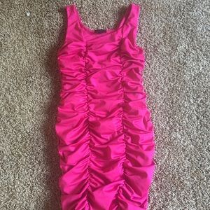 Bright pink H&M dress