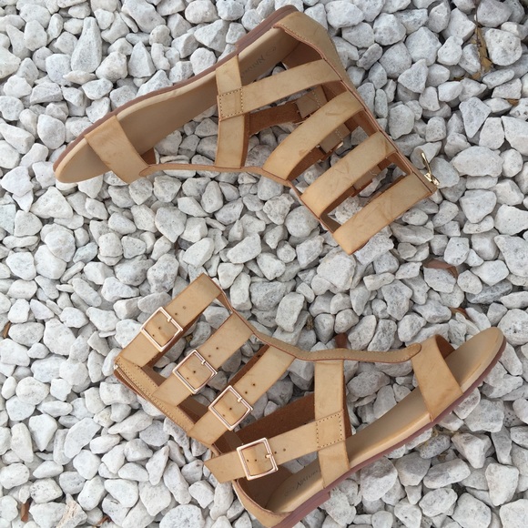 Nature breeze Shoes - Beige gladiator sandal Rome