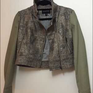 Minkpink mixed media tweed jacket