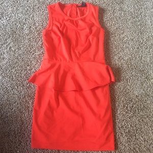 Bright orange H&M dress
