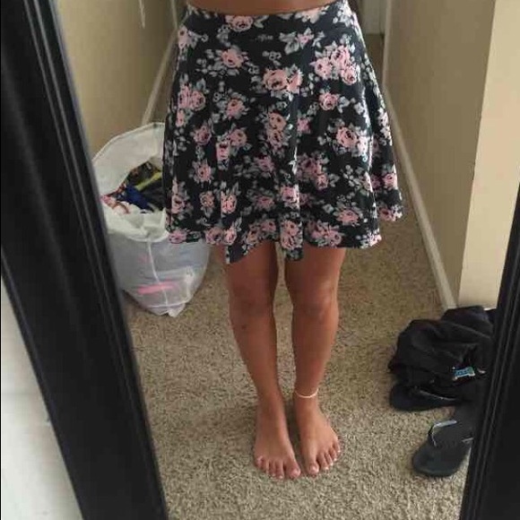 Floral skater skirt