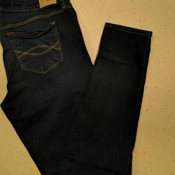 A&F super skinny jeans size 12R, dark wash, GUC