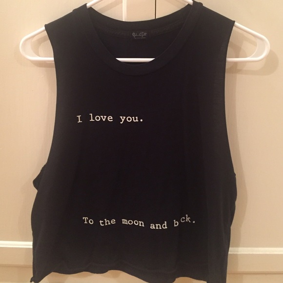 Brandy Melville black graphic tee
