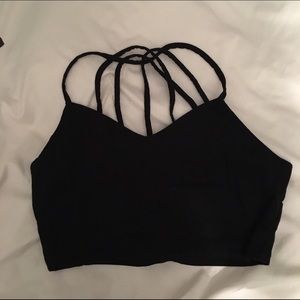 AE Black Strappy Bralette