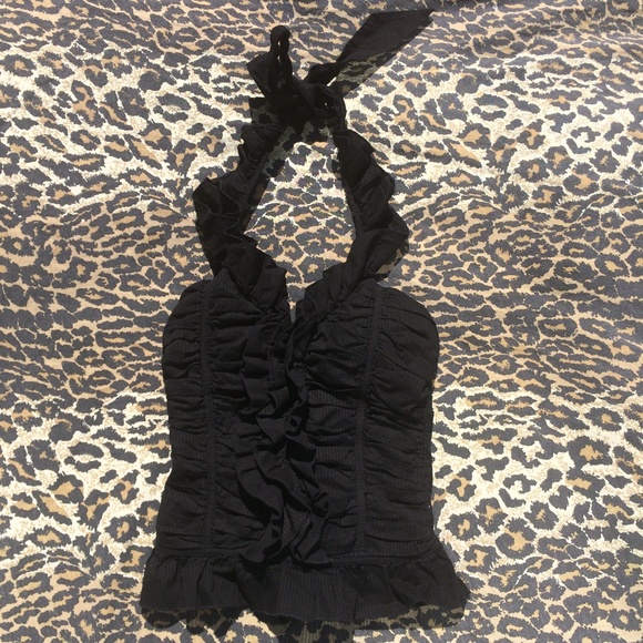 Black Halter Top