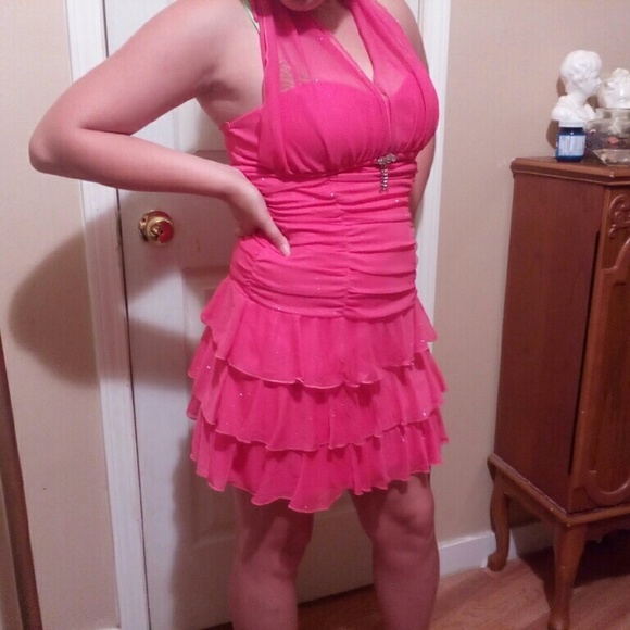 Sparkly pink dress