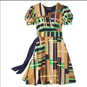 Geometric print dress
