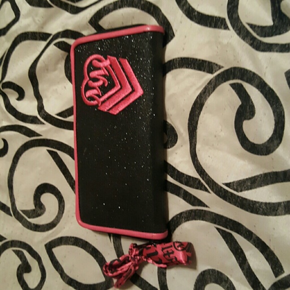 Metal Mulisha black/pink wallet