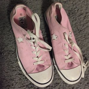 Pink size 8 converse