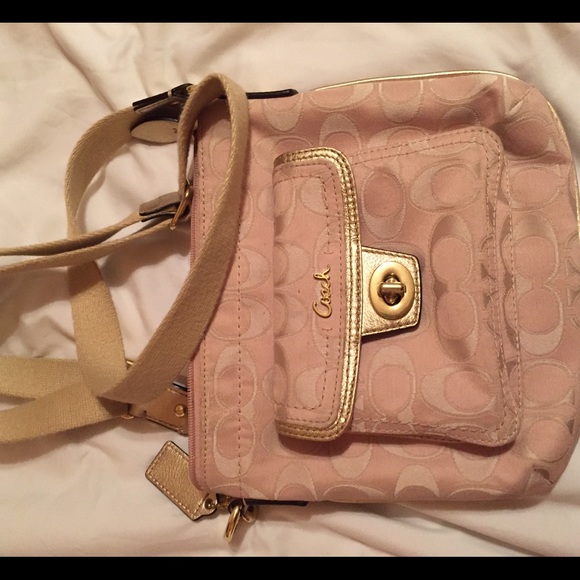 Pink Coach crossbody