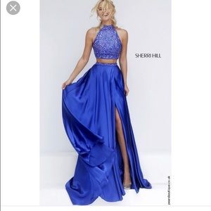 Sherri Hill 2-piece// Royal blue