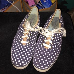 Keds-Navy Blue&WhitePolka Dots size6.5