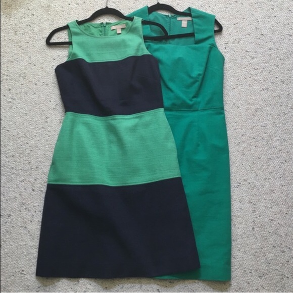 For kimck002 : navy blue and green striped dress
