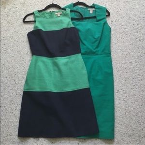 For kimck002 : navy blue and green striped dress