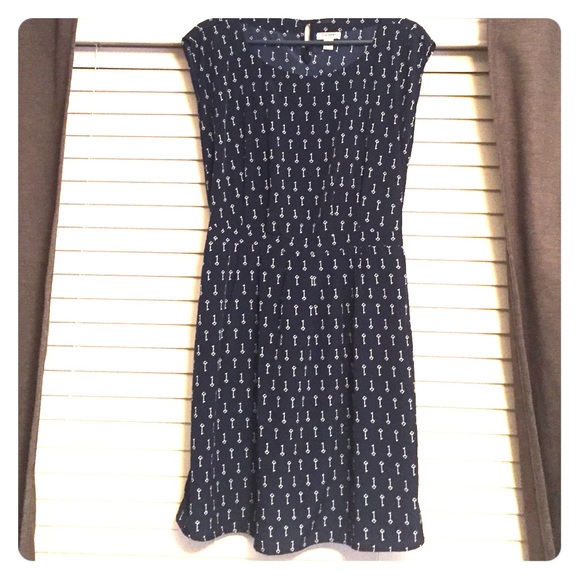 Navy key dress