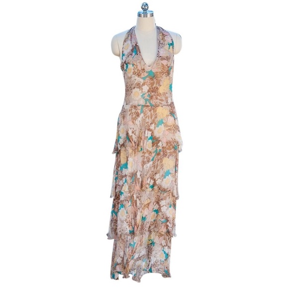 Blugirl Blumarine Silk Halter Dress - Picture 1 of 4