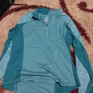 teal workout shirt!