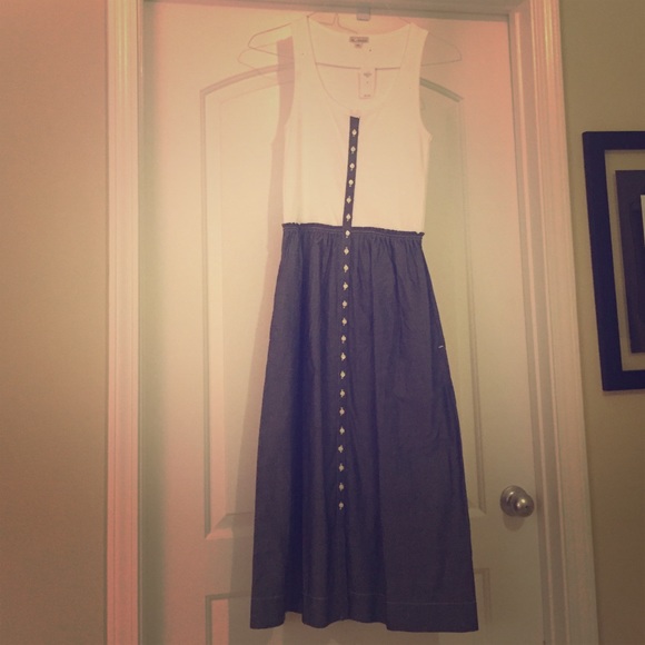Tank denim dress.
