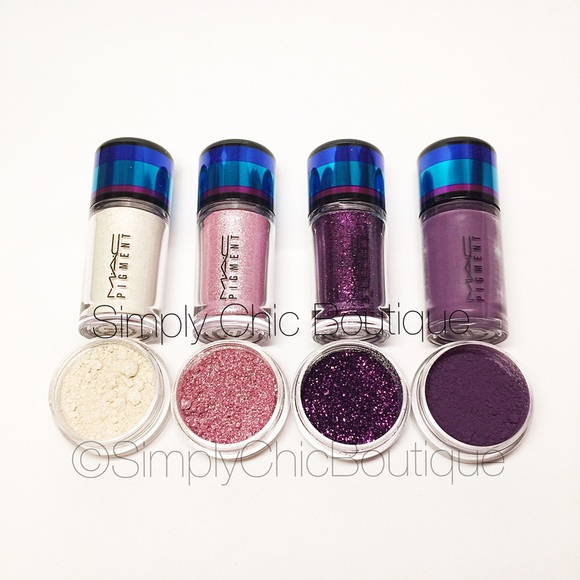 AUTH MAC Pigments Sample Set of 4 Purple Collect - Picture 2 of 4