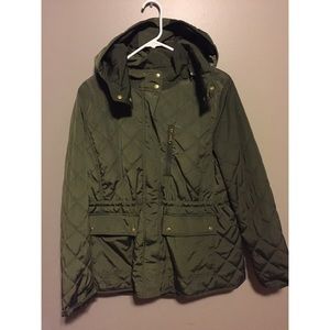 Thick Olive Green Old Navy Coat