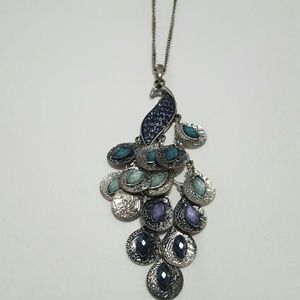 Selling Colorful Peacock Necklace