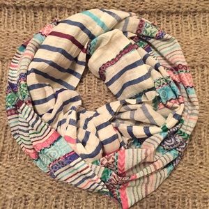 Anthropologie NWOT Striped Infinity Scarf
