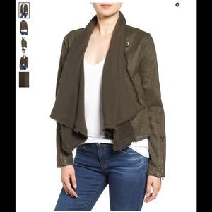 Free people Drape front coated jacket (Olive)