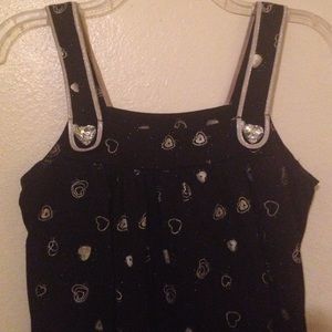 Black and Silver Medium tank shirt