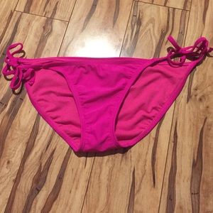 HOT pink string bikini bottoms