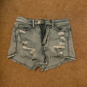 High wasted shorts