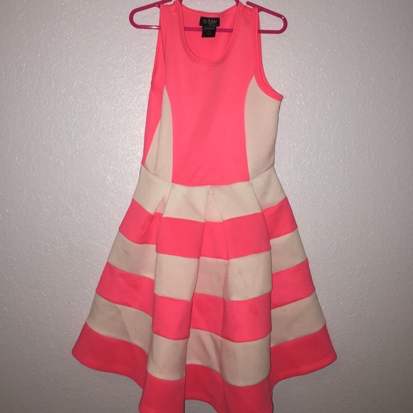 Pink and white girl's dress
