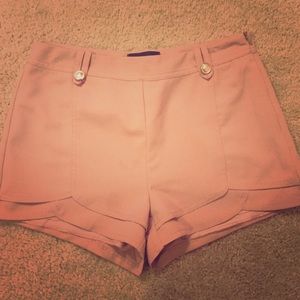Scalloped rose shorts