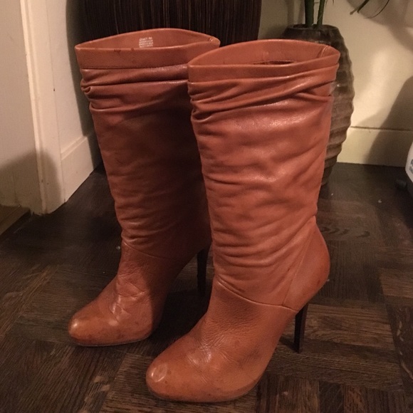 Steve Madden Scrunchy Cognac Boot